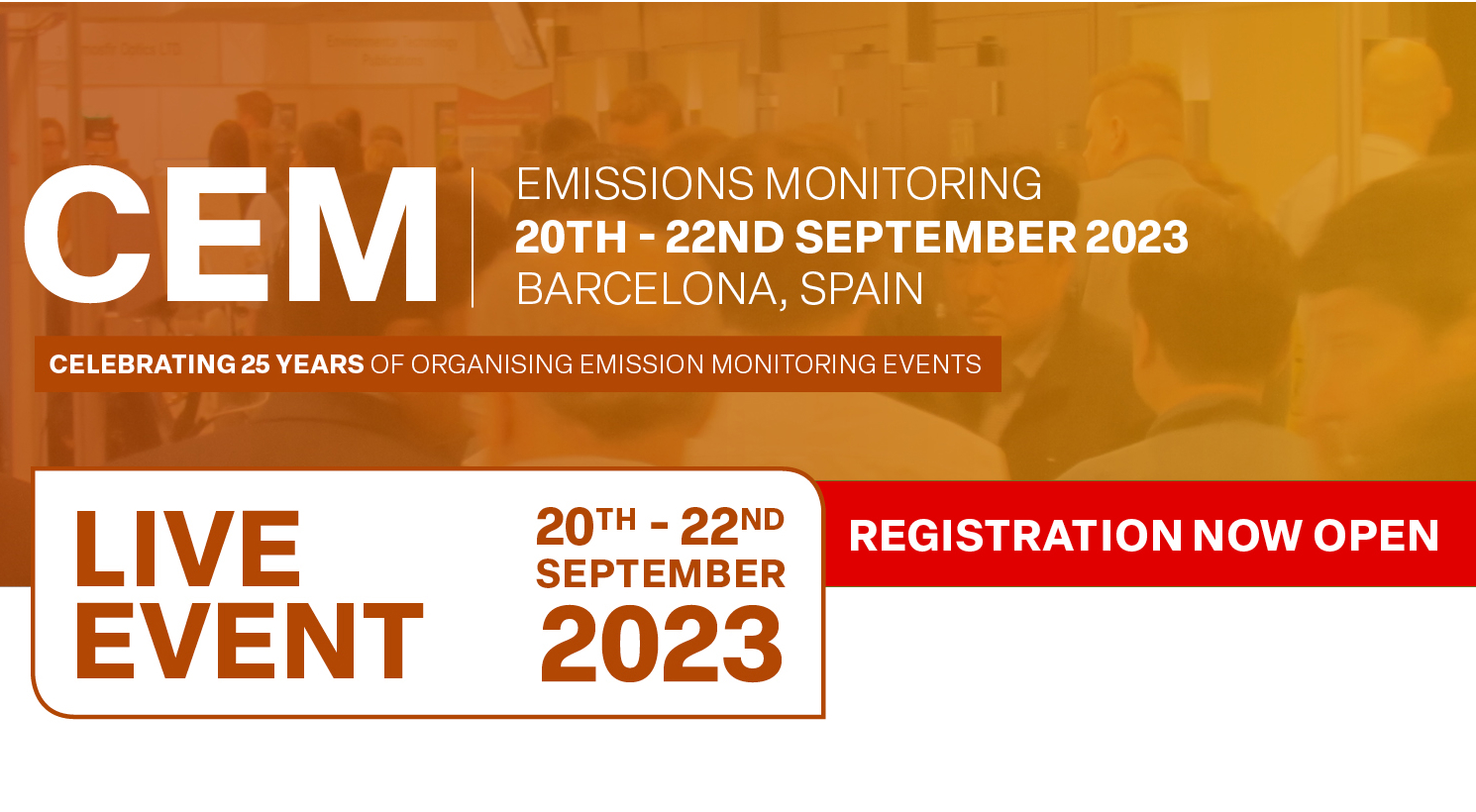 Join us at CEM Emissions Monitoring Sept 20-22, 2023 – Barcelona Spain ...